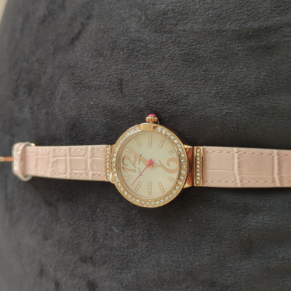 Betsey Johnson Watch Pink and Rose Gold